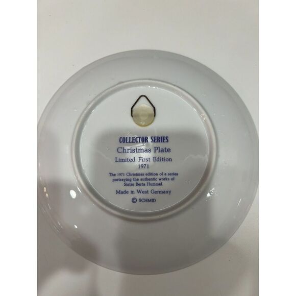 3 Limited Edition Collector plate Reproductions SCHMID BROS. BERTHA HUMMEL PLATE - Picture 7 of 10